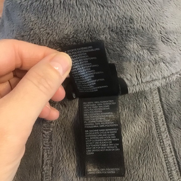 THE NORTH FACE Women’s Gray Faux Fur Lined Full Zip Jacket M - Picture 6 of 7